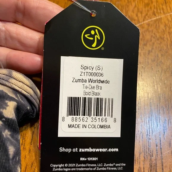 Zumba Wear tie-dyed bra. NWT. Size spicy. A.k.a. small. - Picture 10 of 14